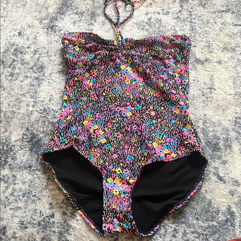 Old Navy Multicolor Floral One Piece Swimsuit